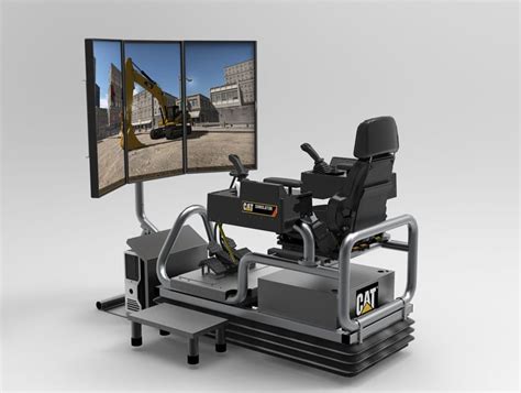 excavator simulator setup